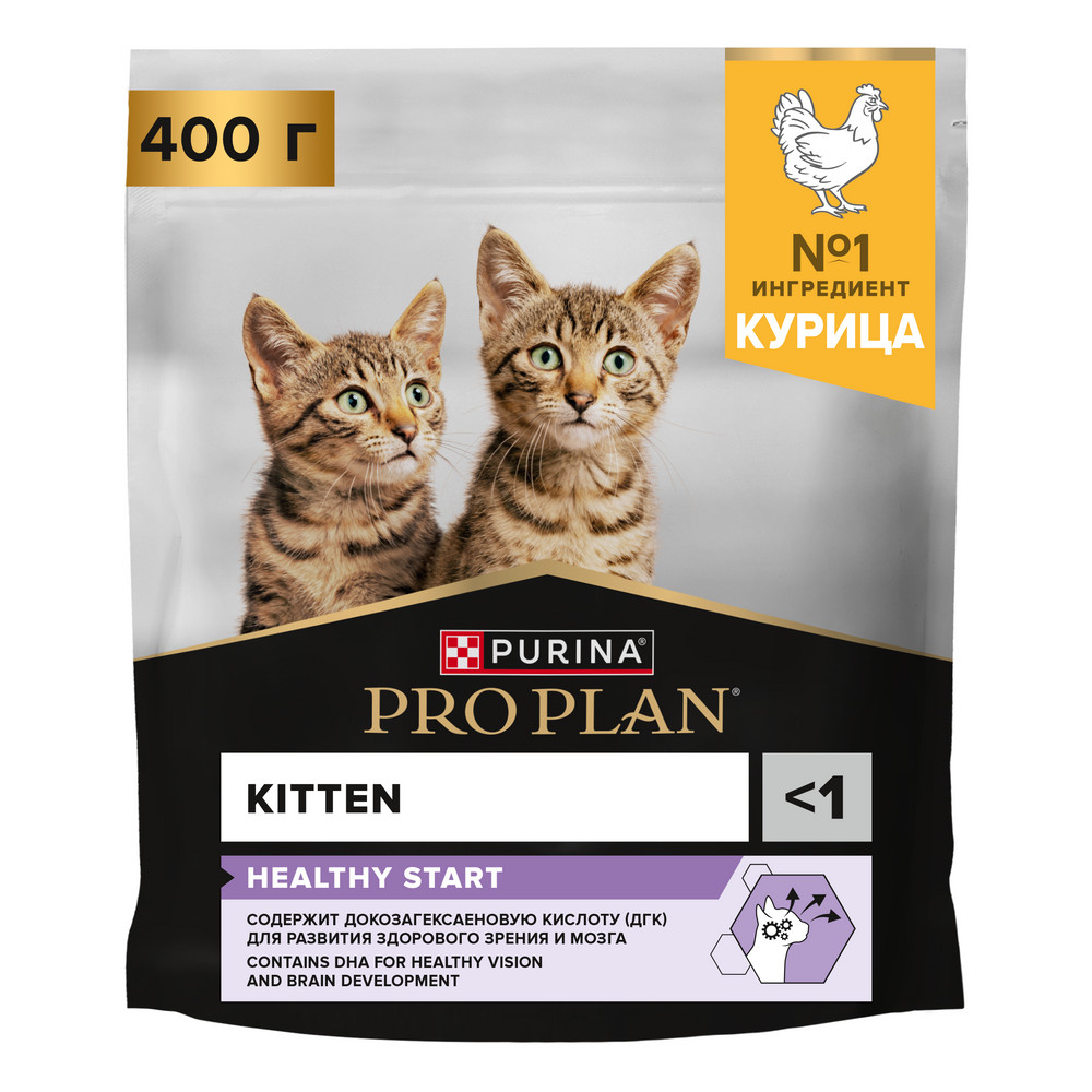 Корм для котят PRO PLAN Healthy Start до 1 года, с курицей сух.