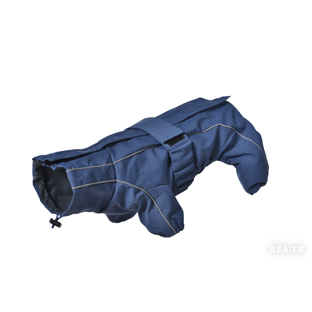 Дождевик-комбинезон для собак FOXIE Barking Blue S (длина спины 30см) синий