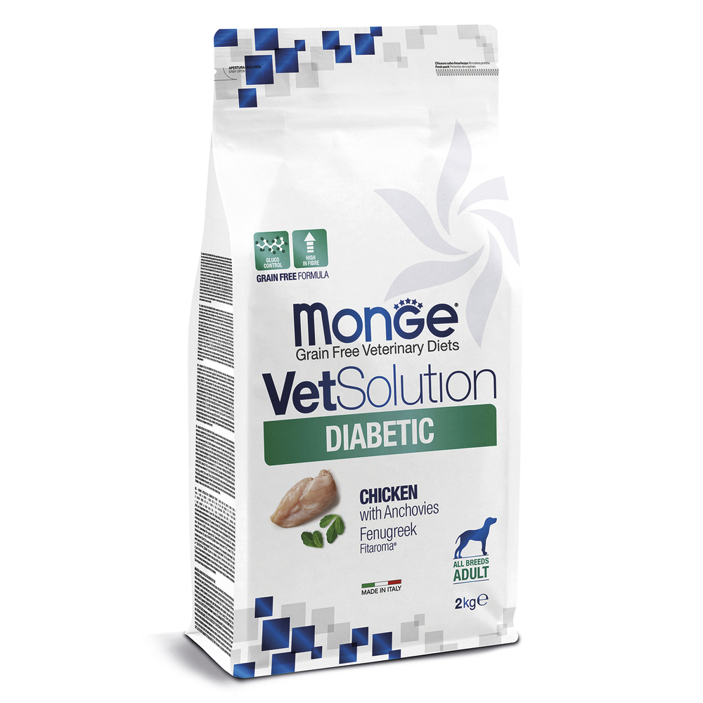 Корм для собак MONGE VetSolution Diabetic при сахарном диабете сух.