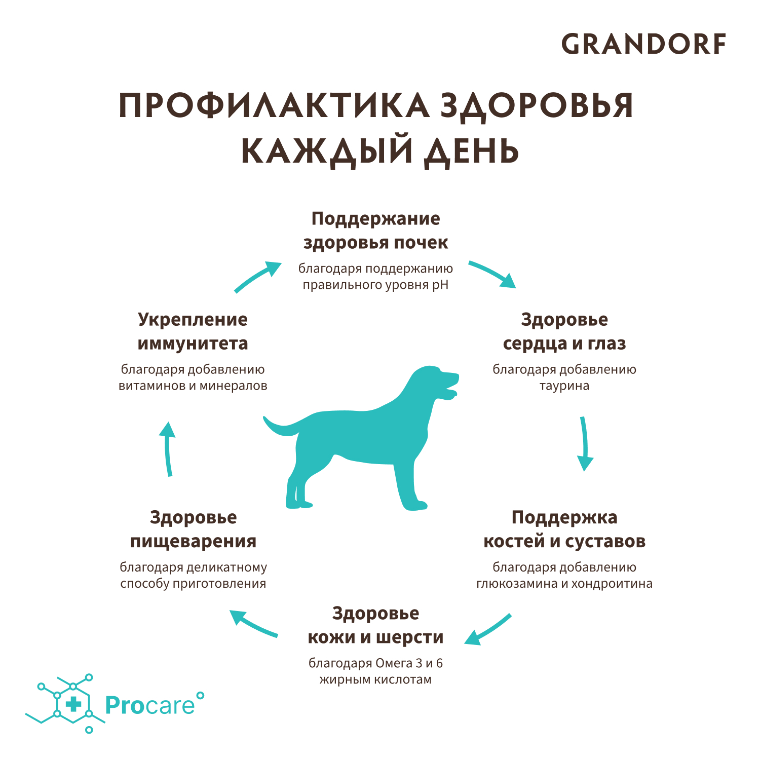 Корм для собак GRANDORF для средних и крупных пород, кролик с индейкой сух.