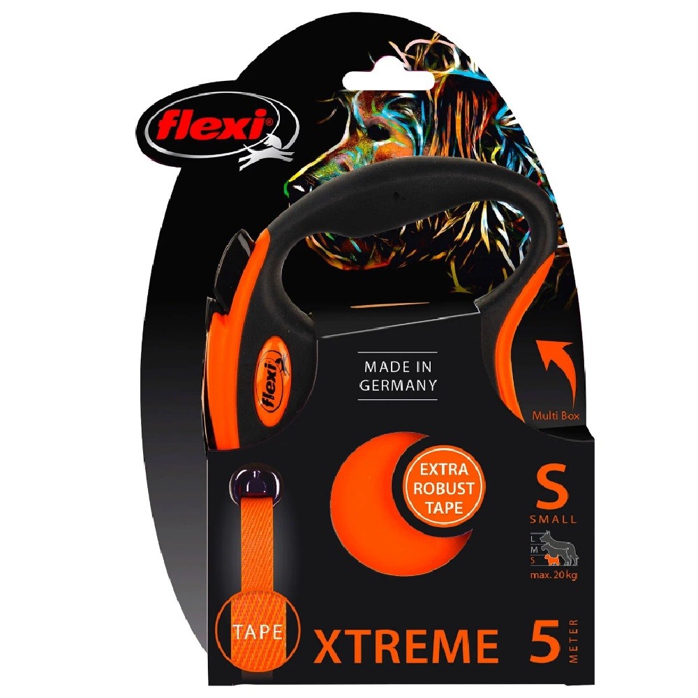 Рулетка FLEXI Xtreme S (до 20 кг) 5 м лента оранжевая
