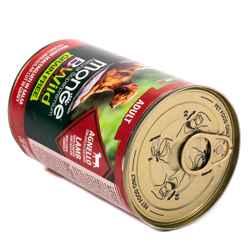 Корм для собак MONGE Dog BWild Grain Free ягненок с тыквой и кабачками банка