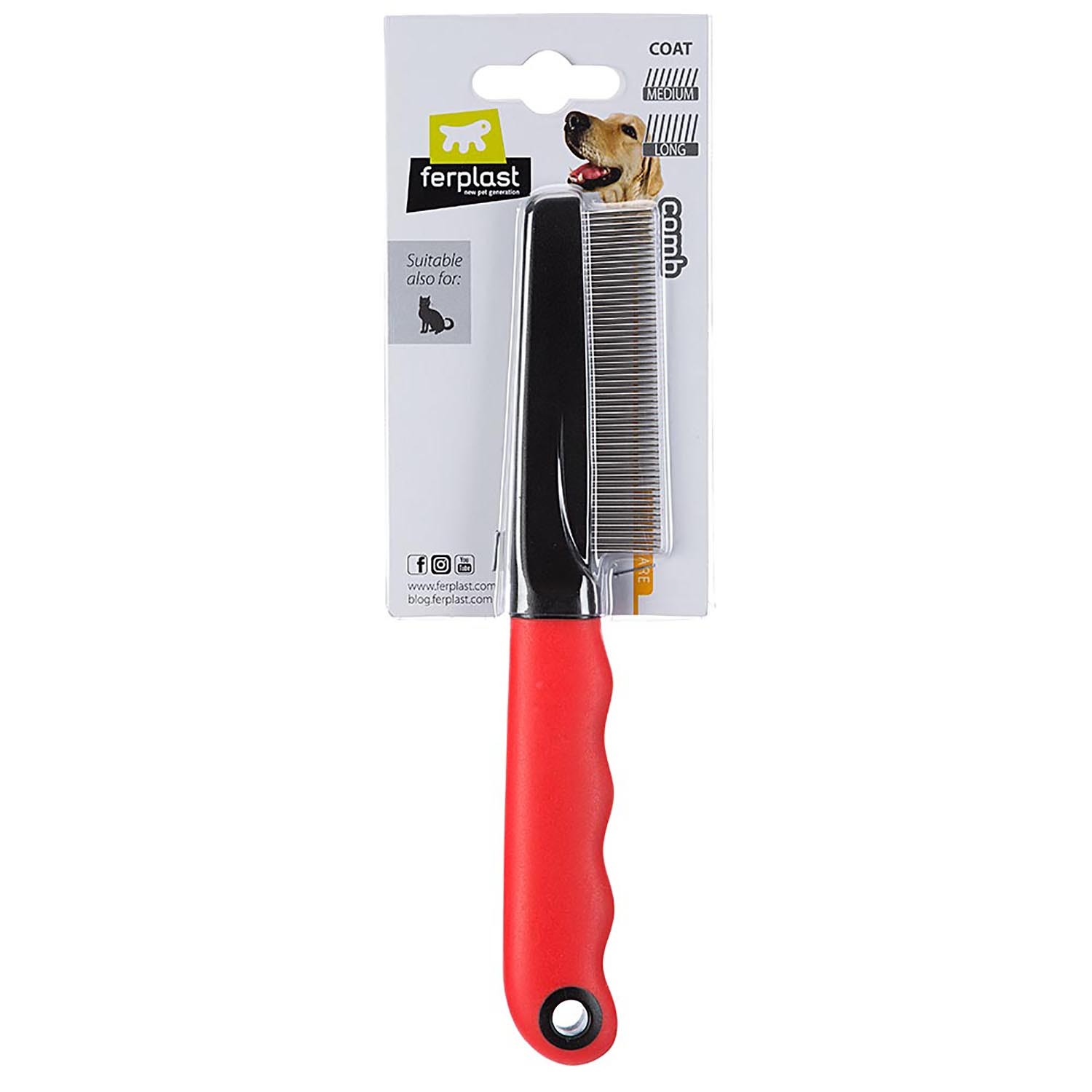 Расческа FERPLAST GRO 5856 с частым зубом