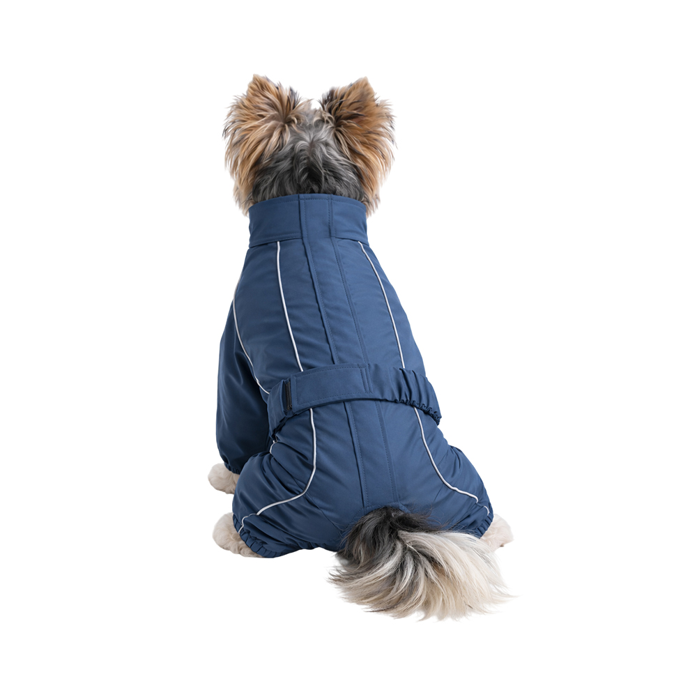 Дождевик-комбинезон для собак FOXIE Barking Blue S (длина спины 30см) синий