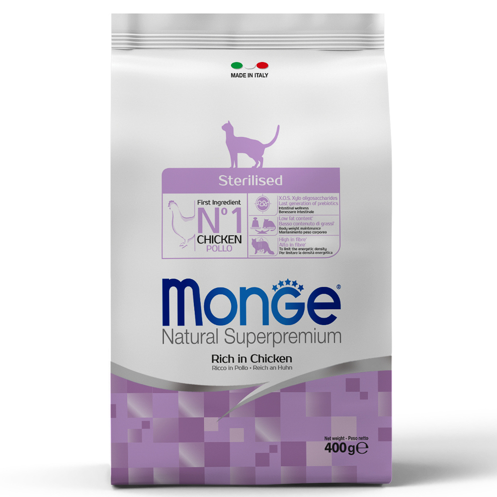 Корм для кошек MONGE Cat Sterilized для стерилизованных кошек сух.