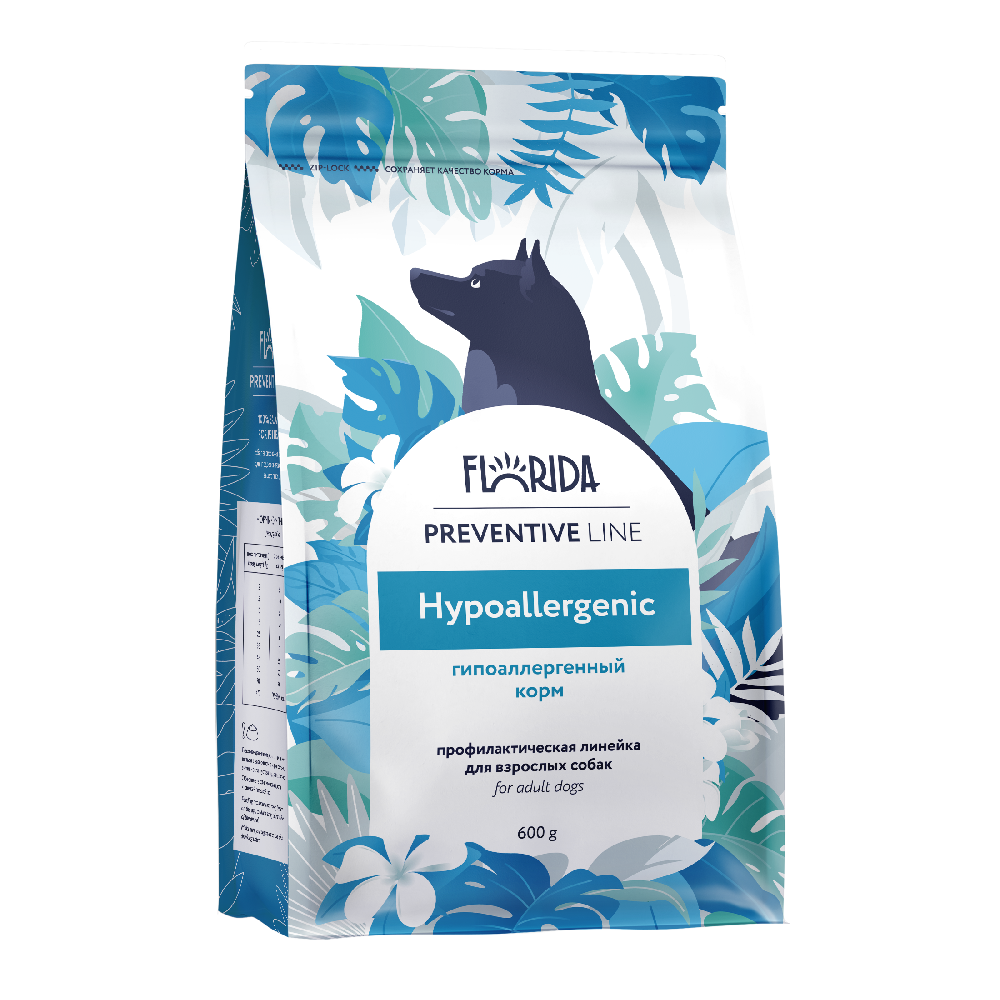 Корм для собак FLORIDA Hypoallergenic при пищевой аллергии сух.