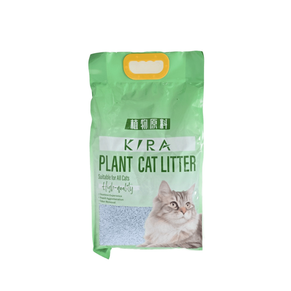 Наполнитель для кошачьего туалета KIRA Tofu Ocean Fresh комкующийся с аром. океан. бриза 5кг (1,5мм)