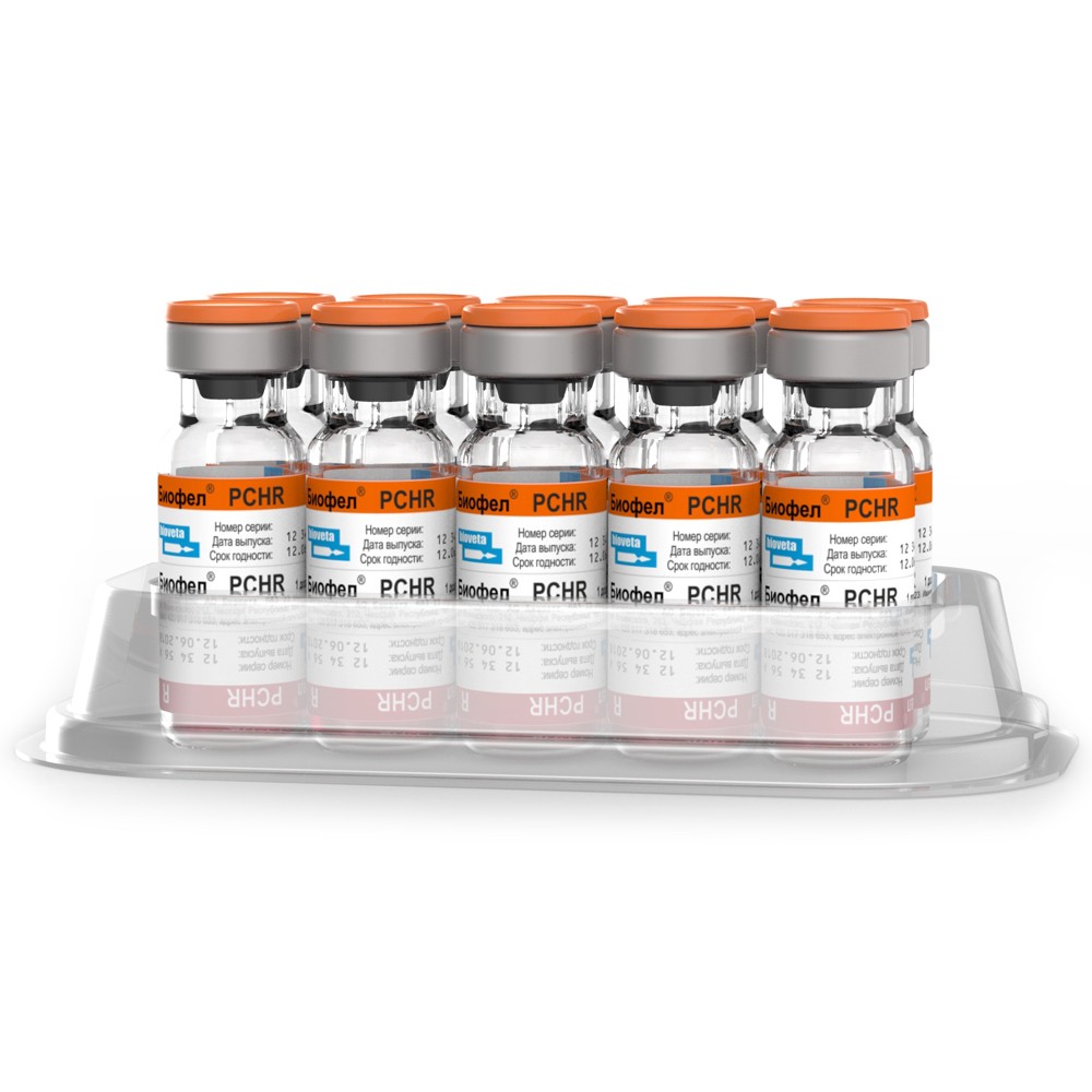 Вакцина для кошек BIOVETA Биофел РCHR (10 доз/уп), 1 доза