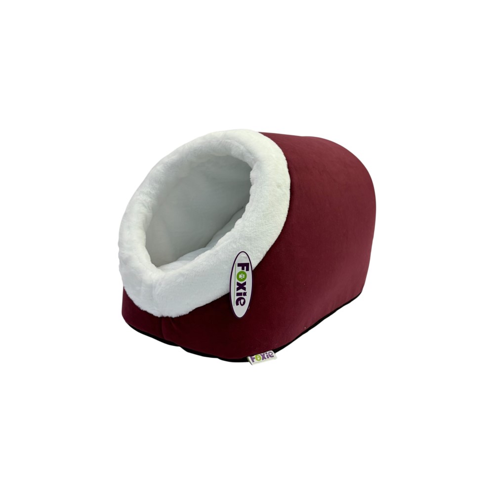 Домик для животных FOXIE Fuzzy comfort 51х35х33см с мехом, мерло