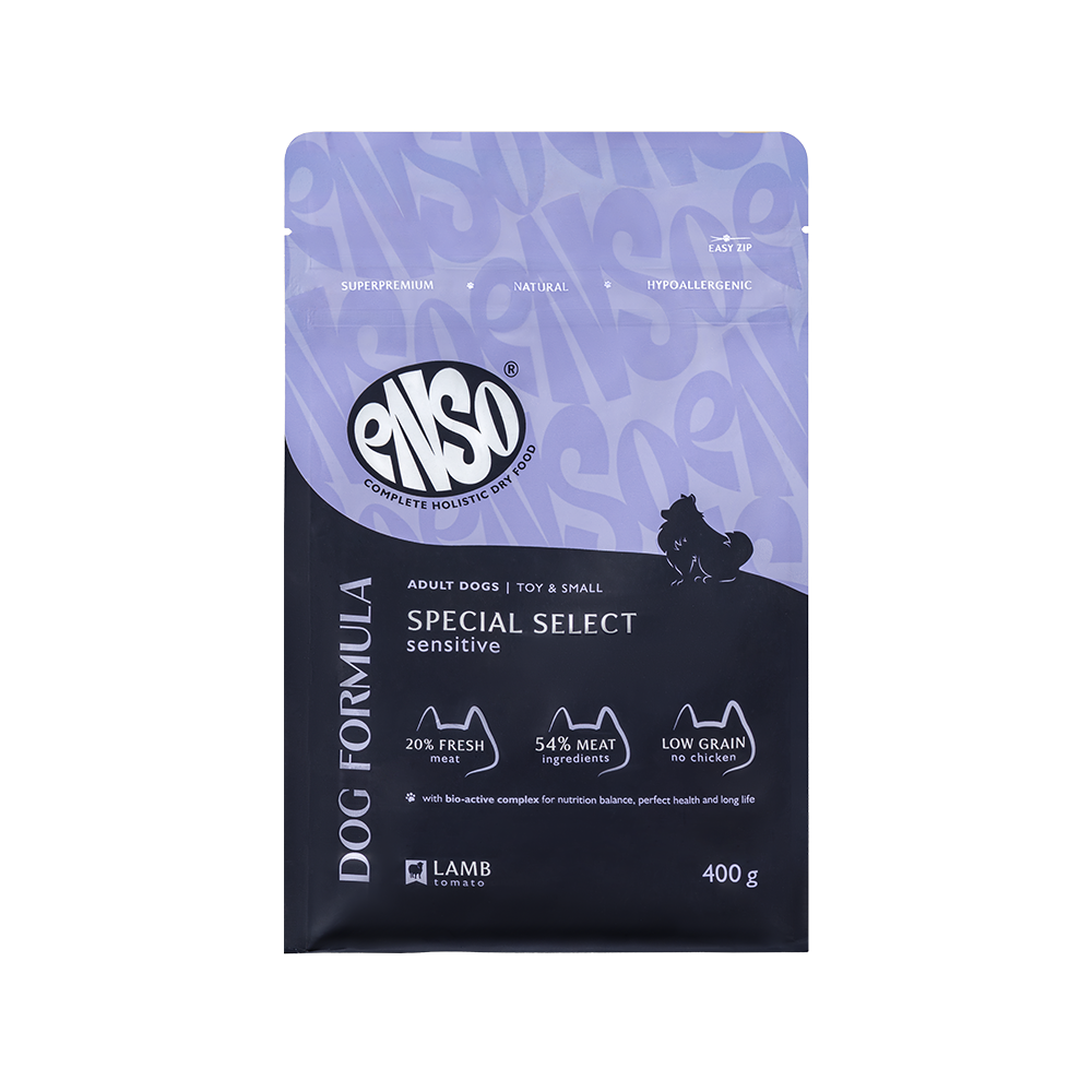 Корм для собак ENSO formula Special select для мелк. и мин.пород, с ягненком и томатом сух.