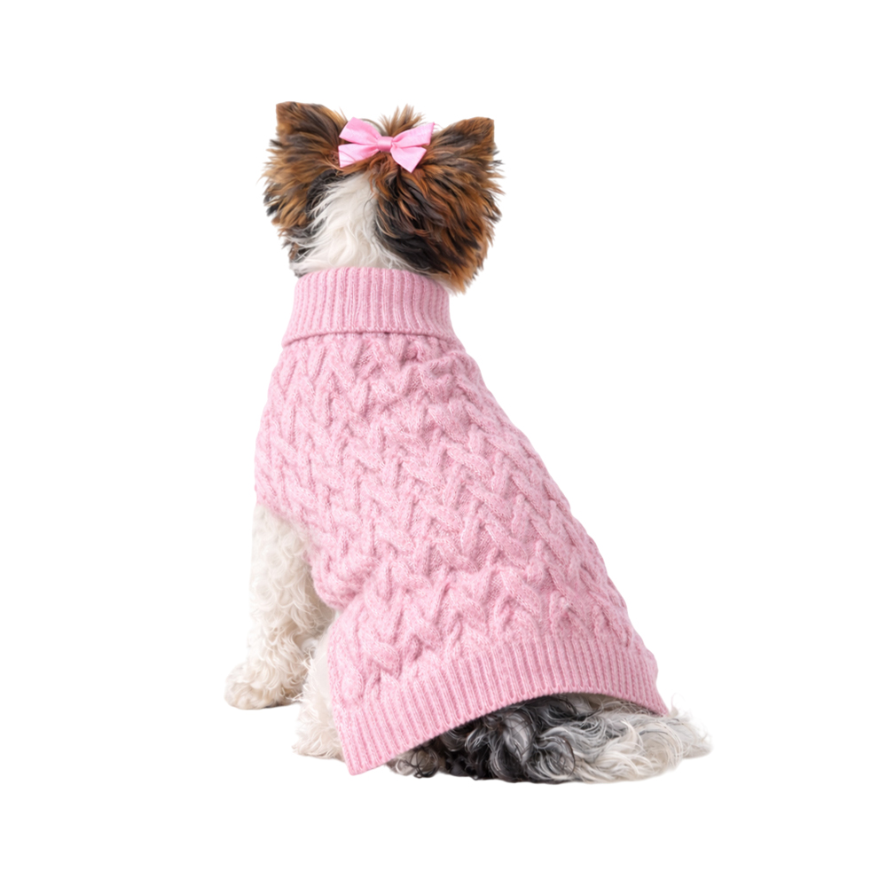 Свитер для собак FOXIE Сuddly Pink XS (длина спины 25см) розовый
