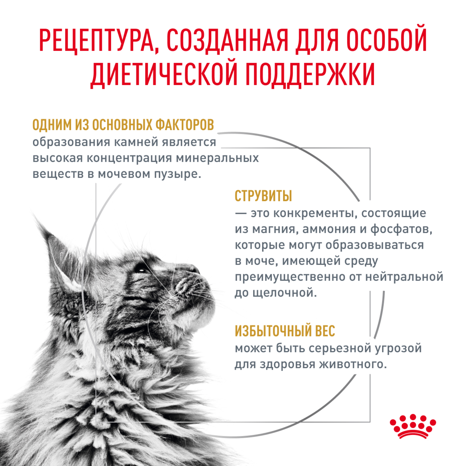 Корм для кошек ROYAL CANIN Urinary S/O Moderate Calorie для склонных к набору веса, при МКБ сух.