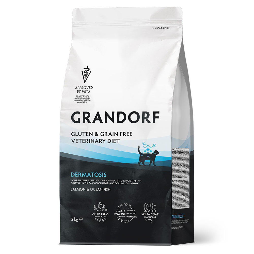 Корм для кошек GRANDORF VETERINARY DIET Cat Dermatosis сух.