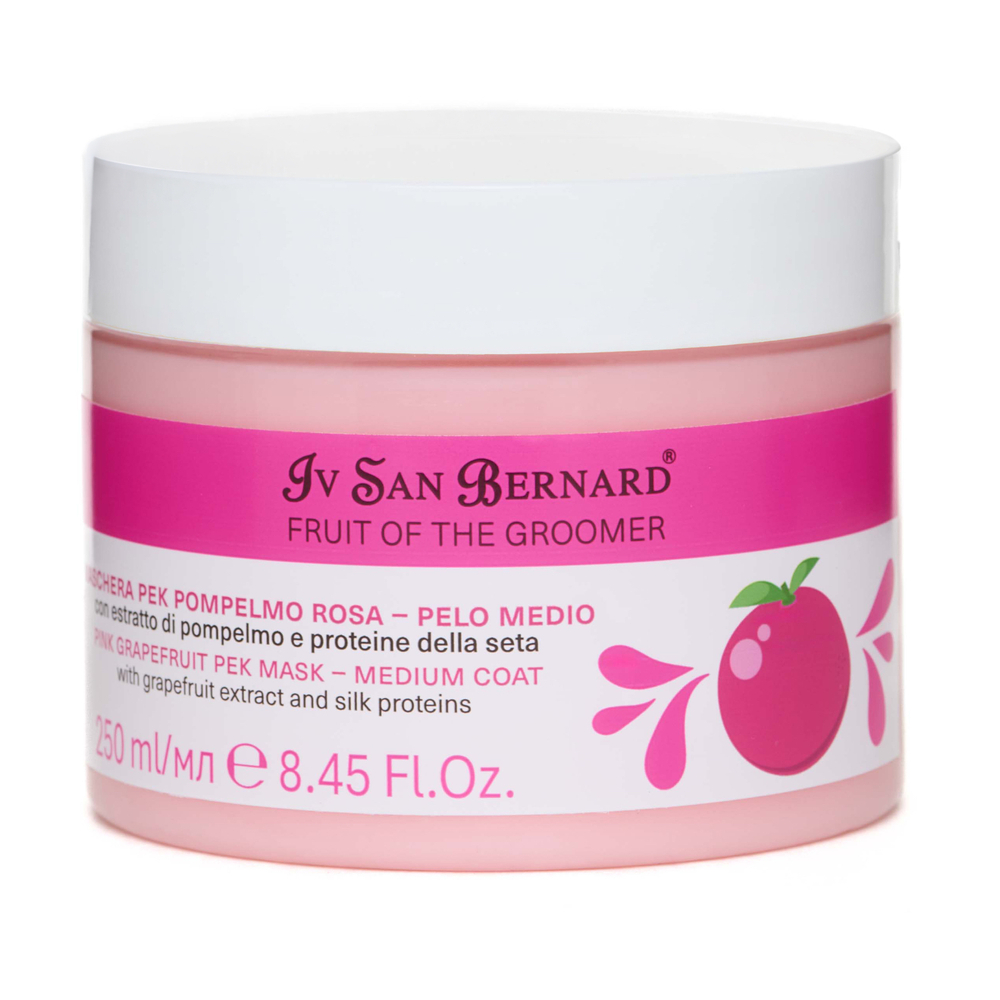 Маска IV SAN BERNARD Pink Grapefruit для шерсти средней длины с протеинами шелка 250мл