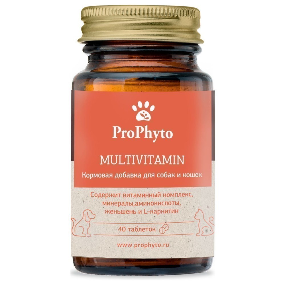 Витамины для кошек и собак PROPHYTO Мультивитамин, 40таб