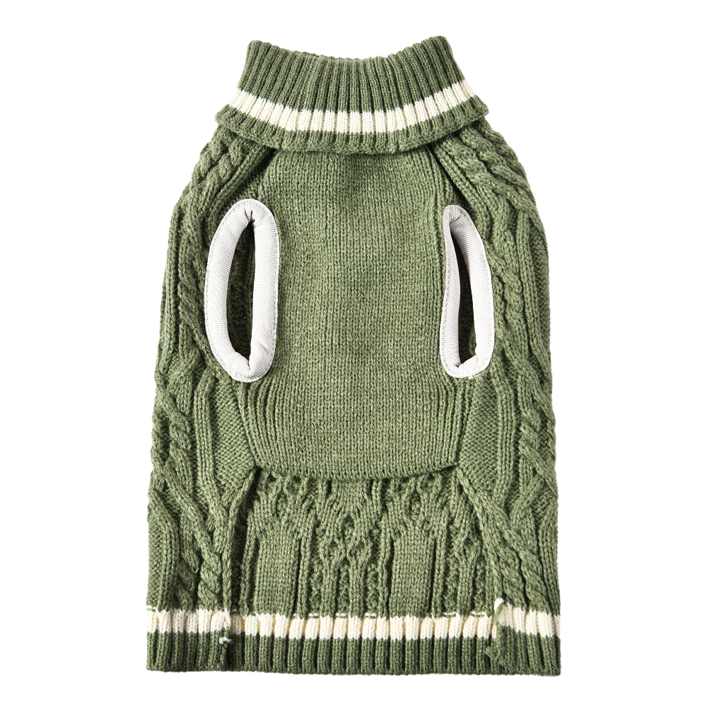 Свитер для собак FOXIE Springtime Olive XL (длина спины 45см) зеленый