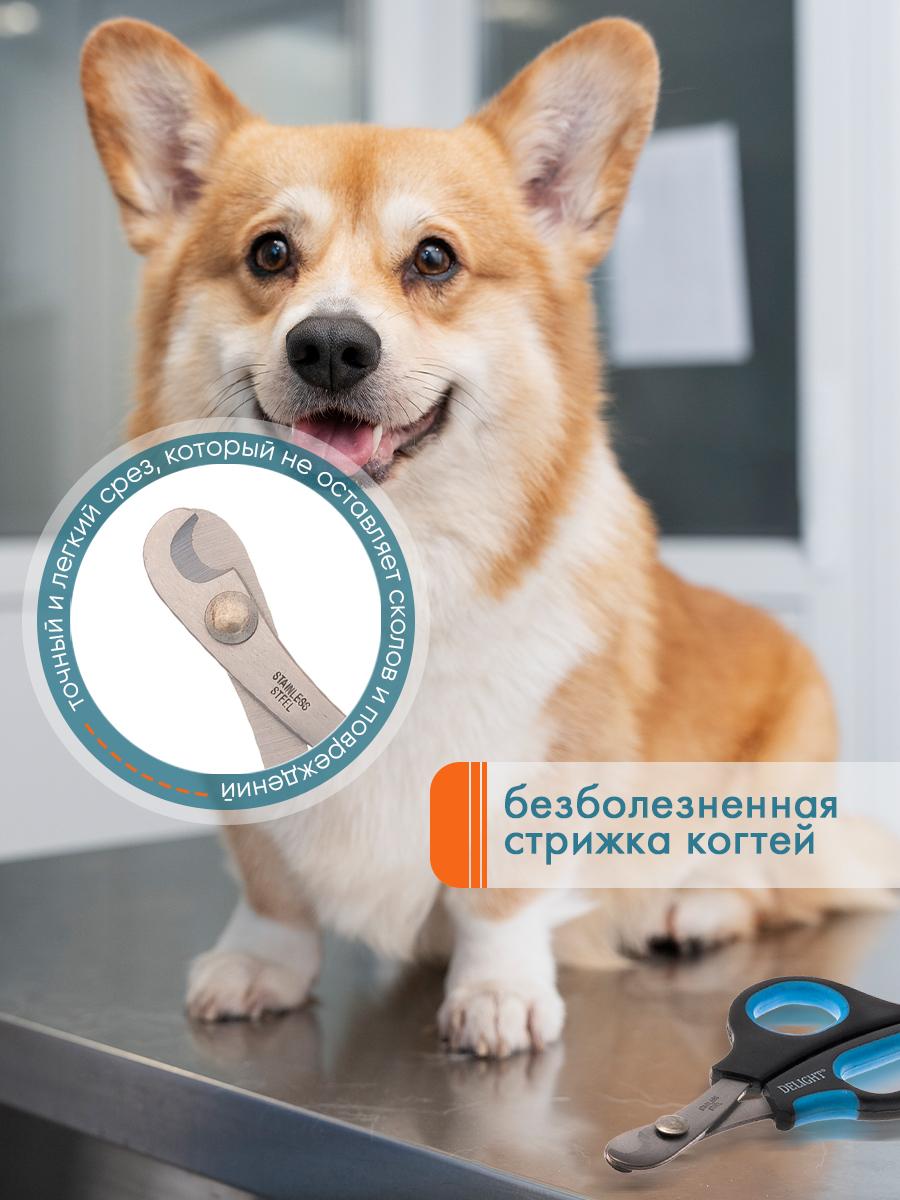 Когтерез-ножницы DeLIGHT прямой 3908