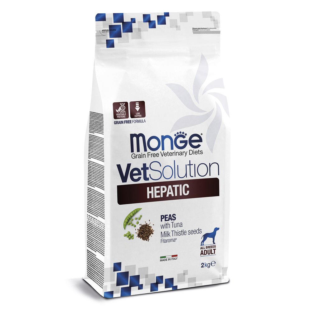 Корм для собак MONGE VetSolution Hepatic при заболеваниях печени сух.