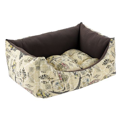 Лежак для животных FAUNA INTERNATIONAL Paris beige мягкий 57х43х18см