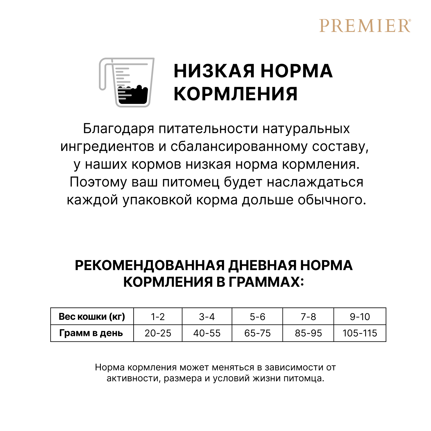Корм для кошек PREMIER Cat для стерилизованных, свежее филе лосося с индейкой сух.