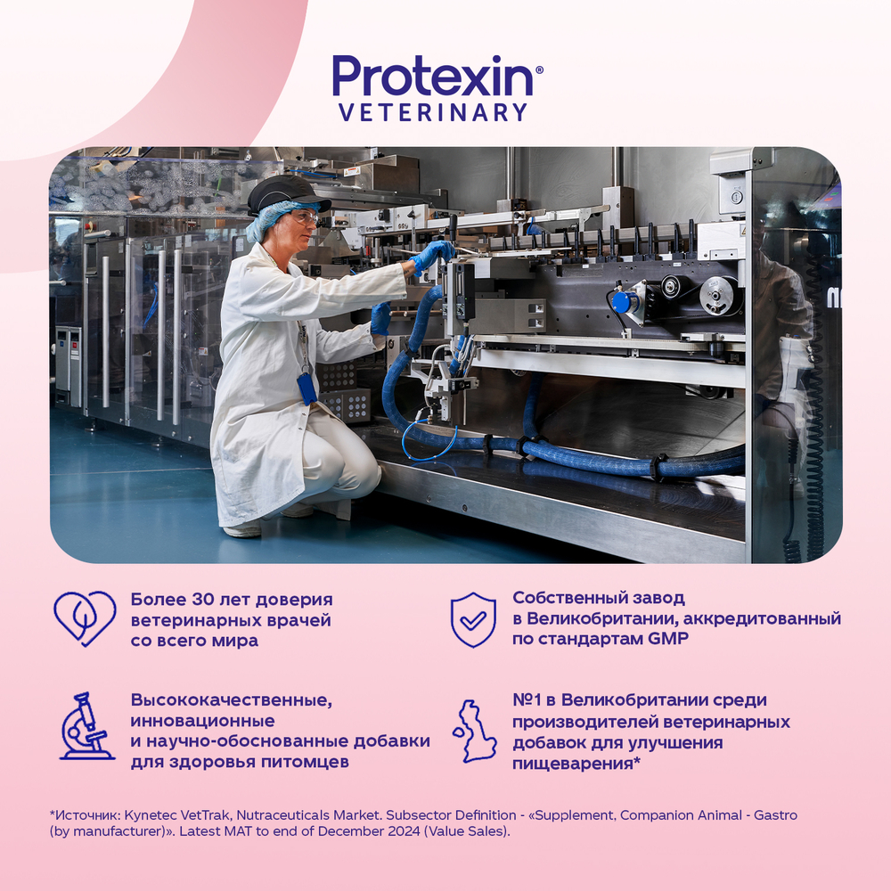 Кормовая добавка для кошек PROTEXIN Цистофан 30 капсул