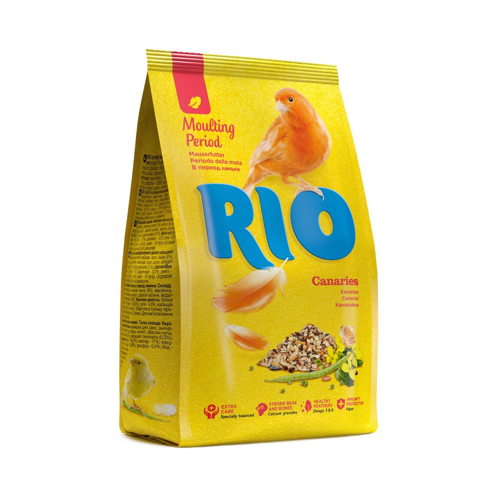 Корм для птиц RIO для канареек в период линьки