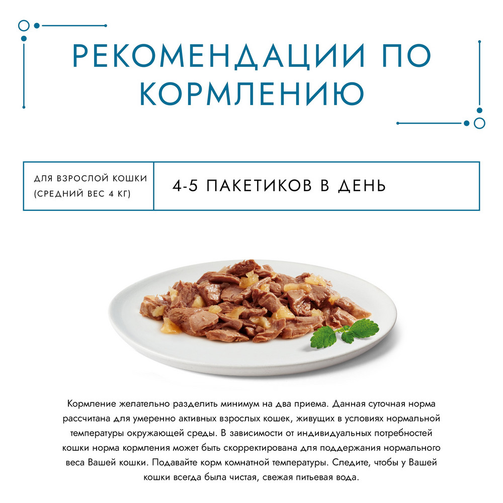 Корм для кошек ГУРМЭ Желе Де-Люкс с лососем в желе пауч
