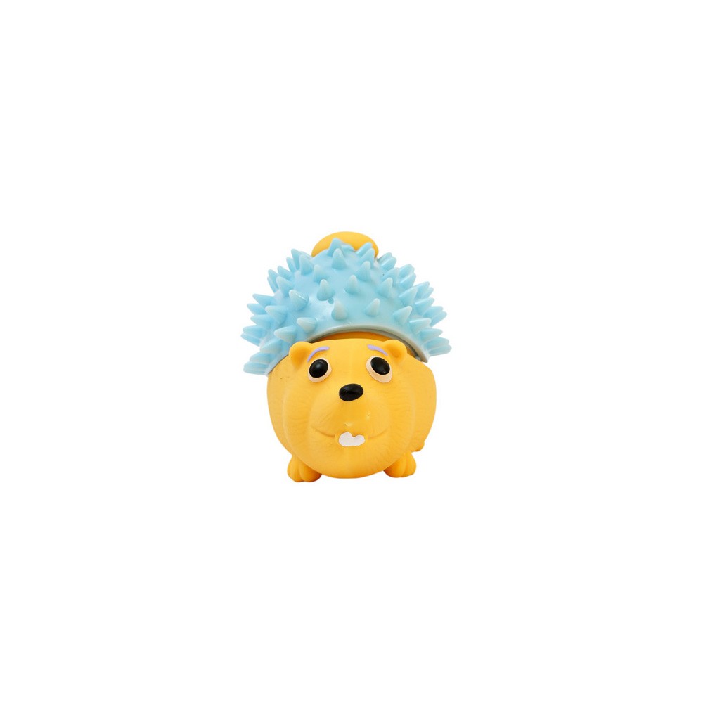 Игрушка для собак ZOO ONE Ёжик в шапке из TPR латекс 10см
