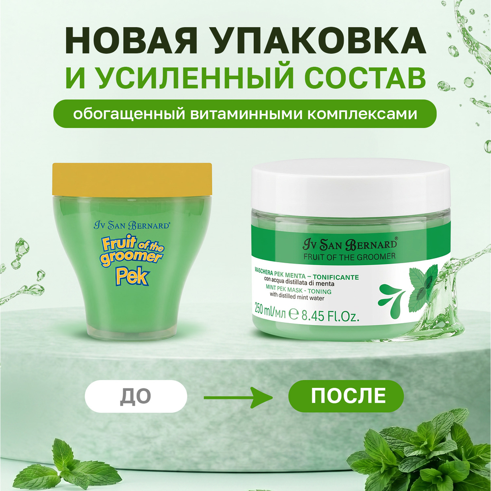 Маска IV SAN BERNARD Mint восстанавливающая для любого типа шерсти 250мл