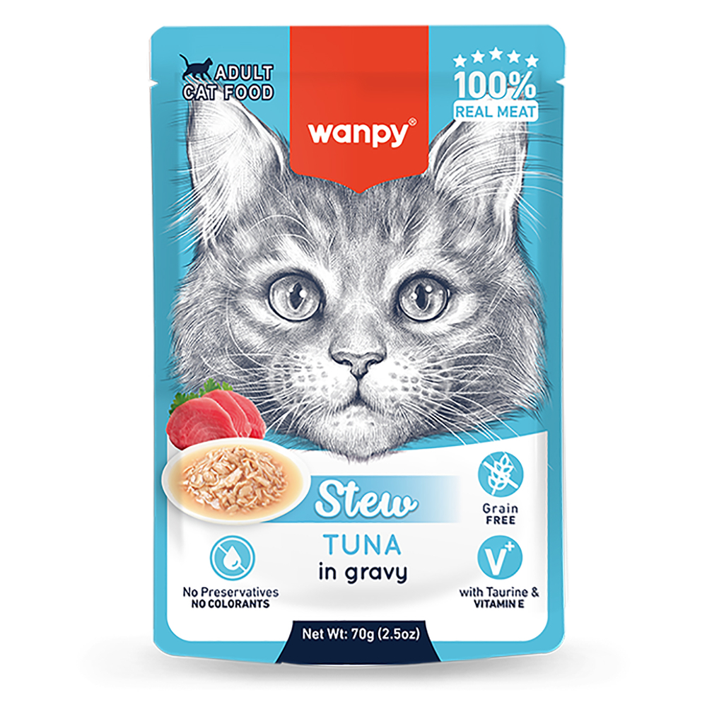 Корм для кошек WANPY Cat Дополнительный, тунец в собственному соку пауч