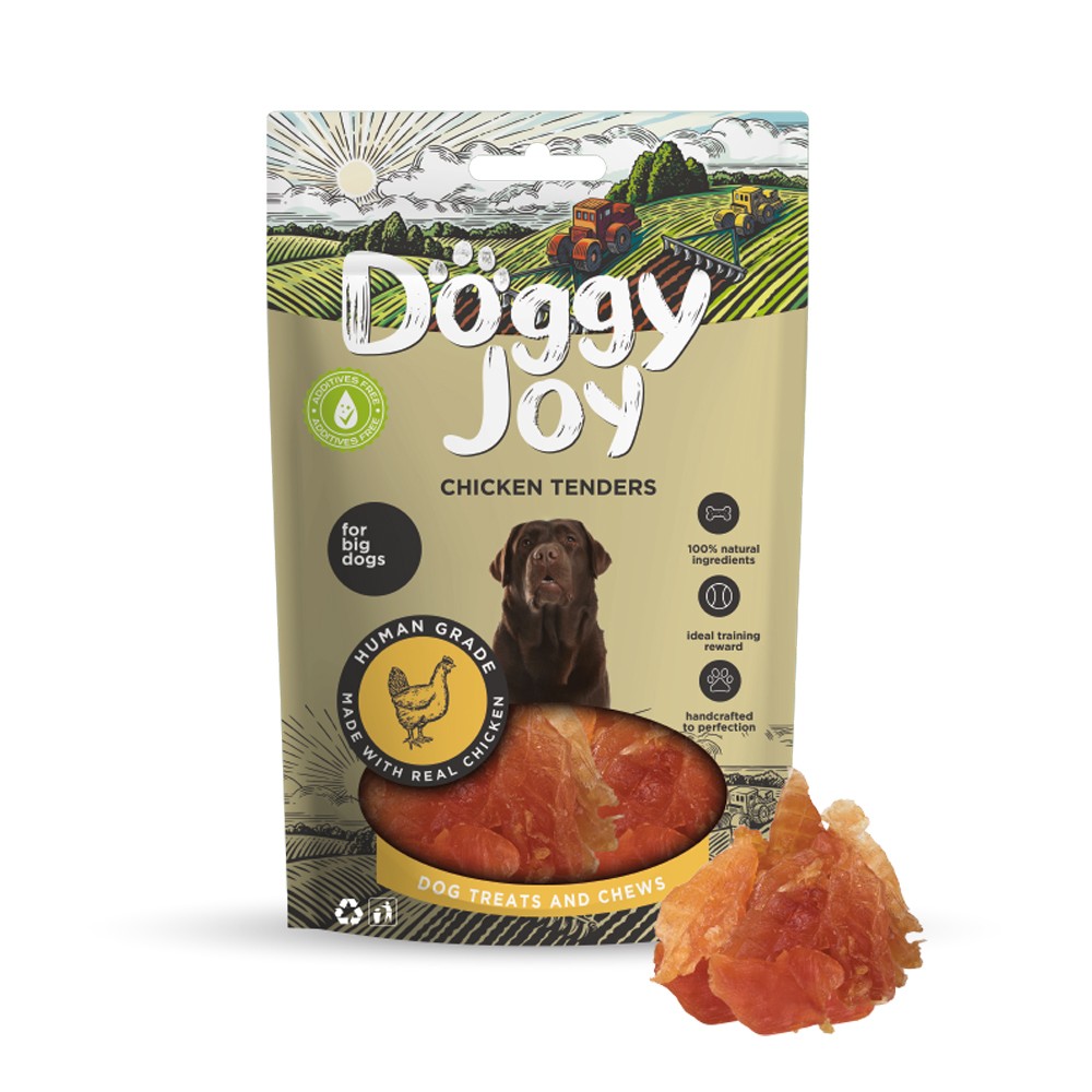 Лакомство для собак DOGGY JOY 50836 для крупных пород Нарезка куриного филе