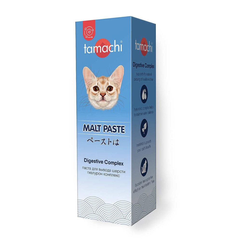 Мальт-паста для вывода шерсти для кошек TAMACHI 30мл