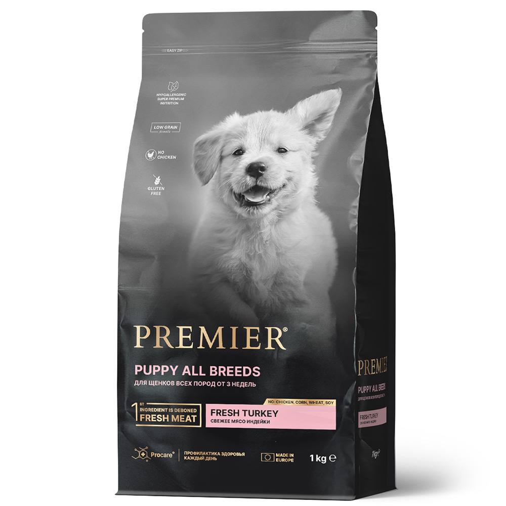 Корм для щенков PREMIER Dog Свежее мясо индейки сух.