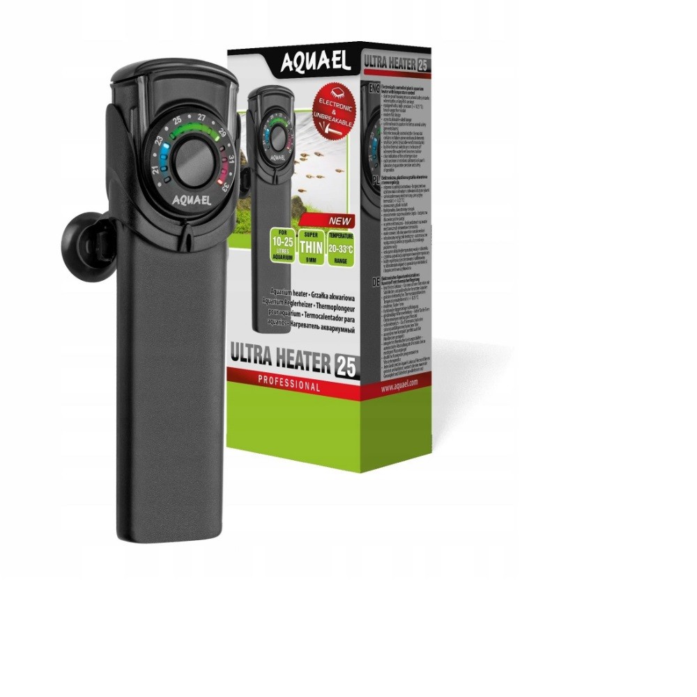 Нагреватель AQUAEL ULTRA HEATER 25W для аквариума 10 - 25 л (пластиковый, регулируемый)