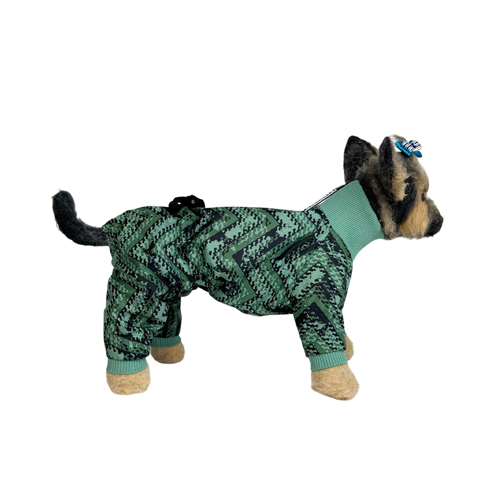 Комбинезон для собак DOG MODA Лайн (мятный) унисекс 28см (3)
