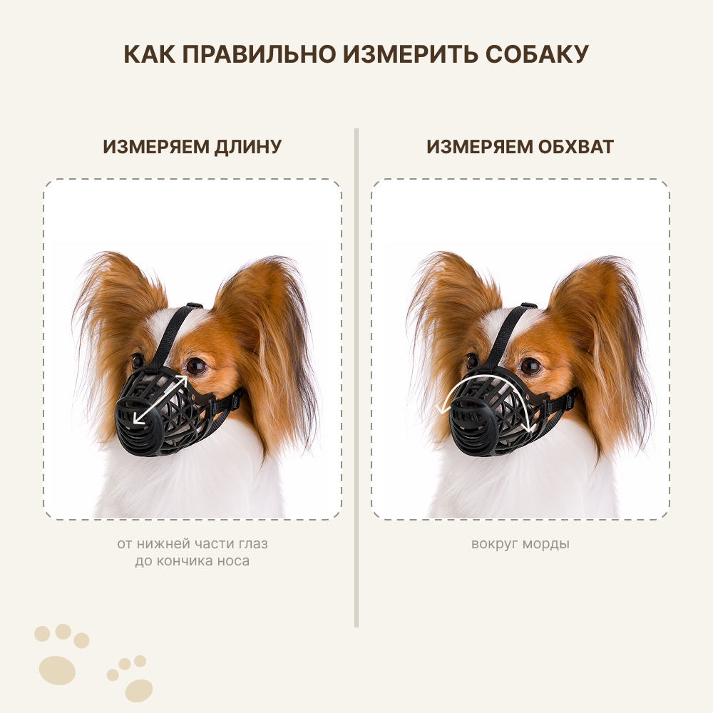 Намордник для собак FOXIE №1 5,5х3,5х4см