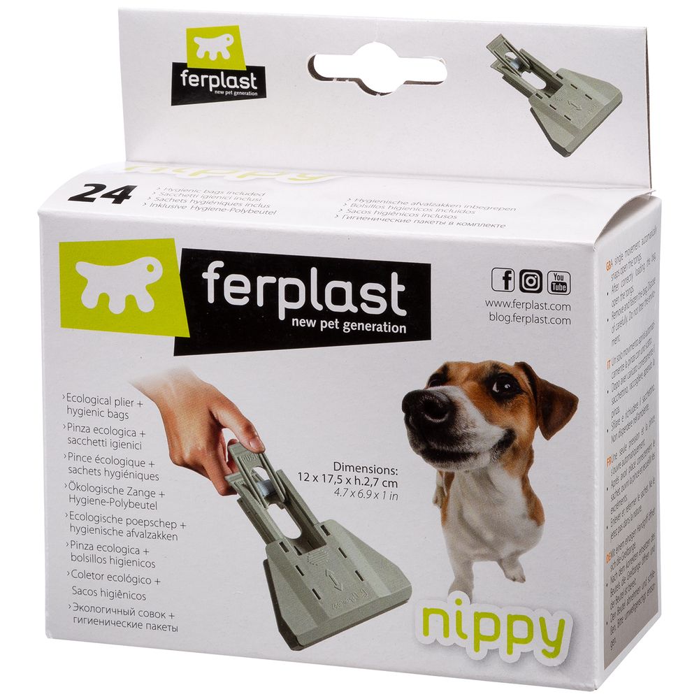 Совок FERPLAST NIPPY для улицы (+24 пакета)