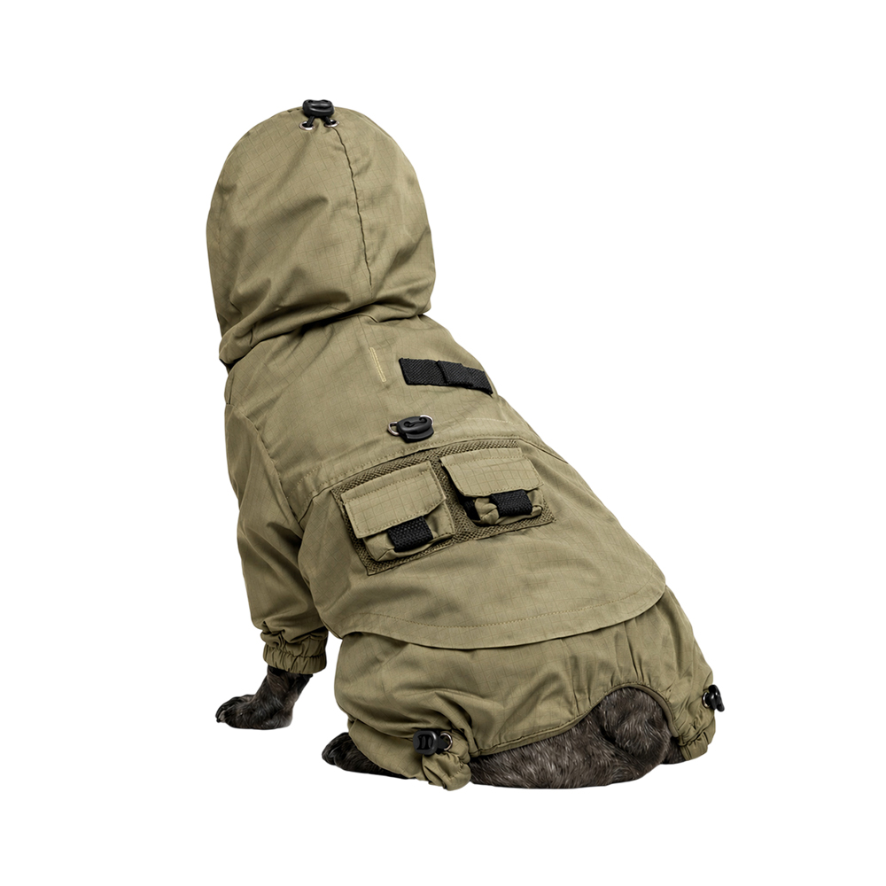 Комбинезон для собак FOXIE Nature Explorer M (длина спины 35см) зеленый