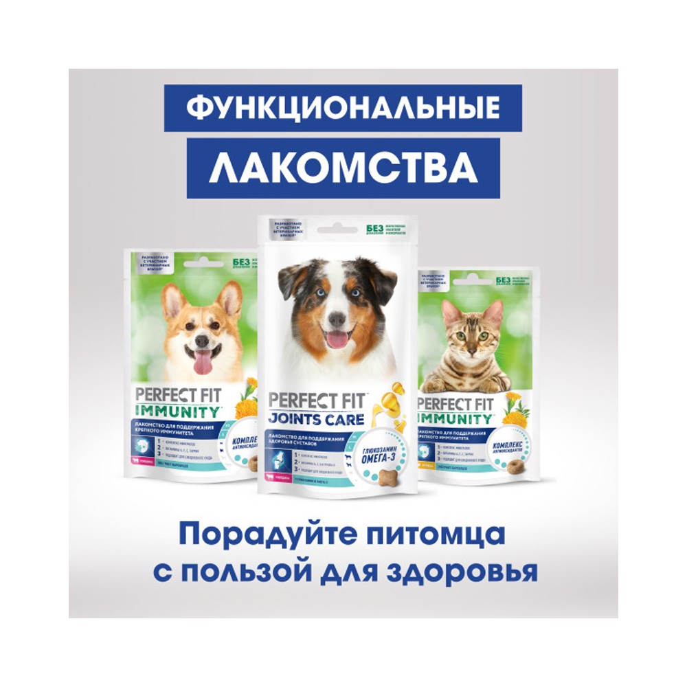 Лакомство для собак PERFECT FIT Иммунитет говядина