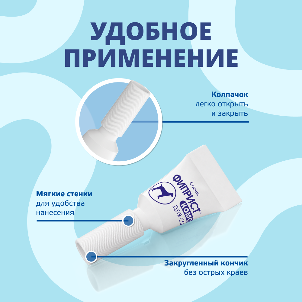 Капли для собак KRKA Фиприст Комбо от клещей и усиленным действием против блох (20-40кг) 2,68мл, 1 пипетка