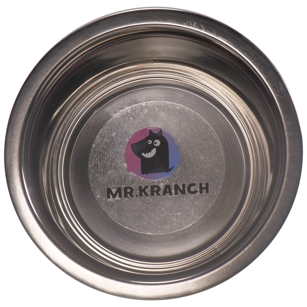 Миска для собак MR.KRANCH из нержавеющей стали нескользящее основание 230мл