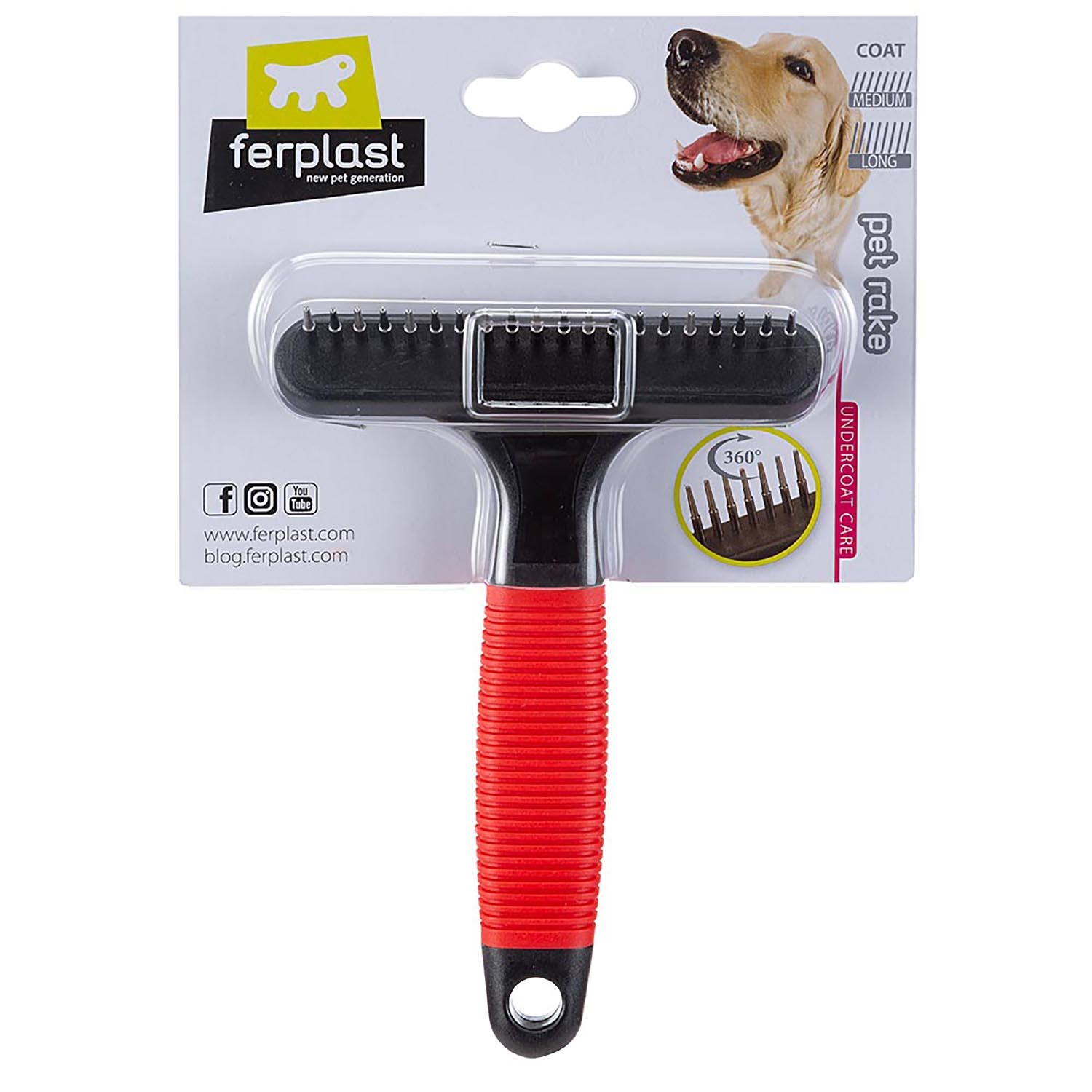Расческа-грабли FERPLAST GRO 5872 с вращающ. зубцами