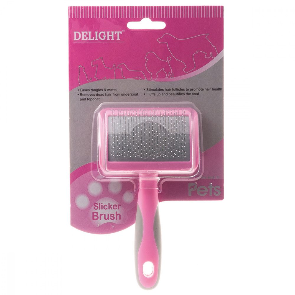 Пуходерка DeLIGHT ROSE пластик с каплей малая 368210SR /6/